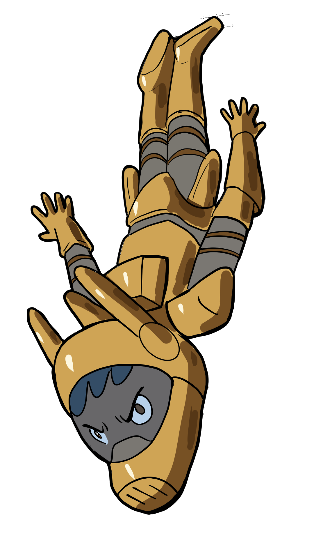 Yawo Falling Vinyl Sticker • Athletoons Galaxy Tours Anime Art